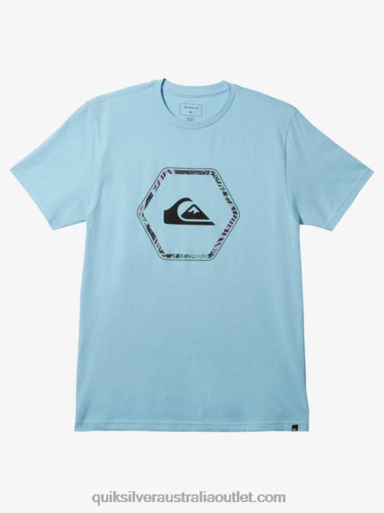 Quiksilver Men In Shapes T-shirt H2N4B1236 sky blue