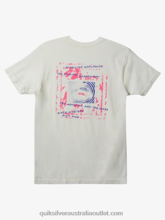 Quiksilver Men International Worldforce T-Shirt H2N4B598 antique white