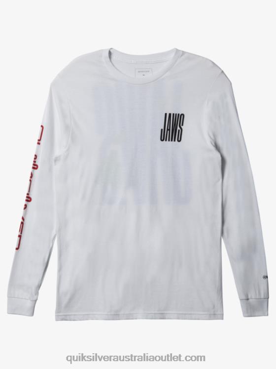 Quiksilver Men Jaws Big Wave Challenge Ls T-shirt H2N4B1425 white