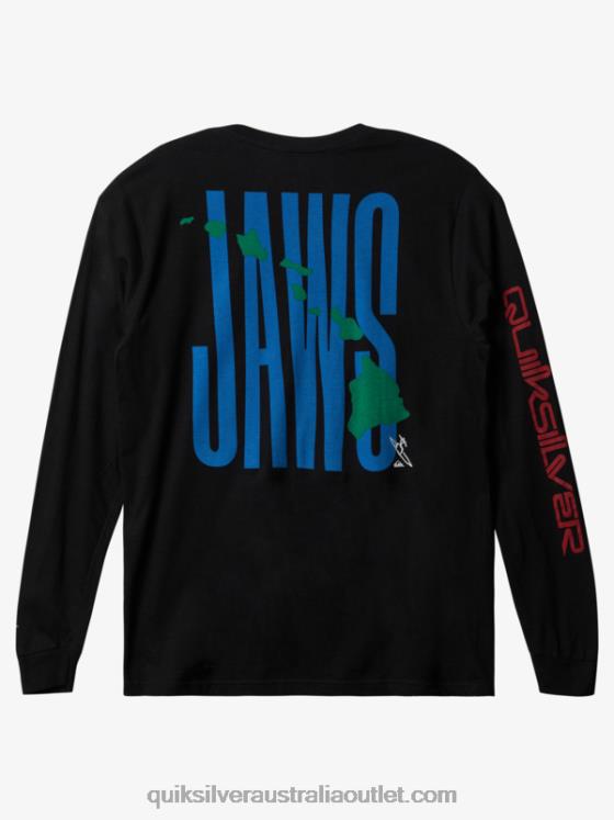 Quiksilver Men Jaws Big Wave Challenge Ls T-shirt H2N4B1426 black