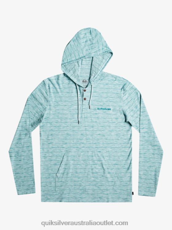 Quiksilver Men Kentin Long Sleeves Hooded T-Shirt H2N4B1354 celestial kentin