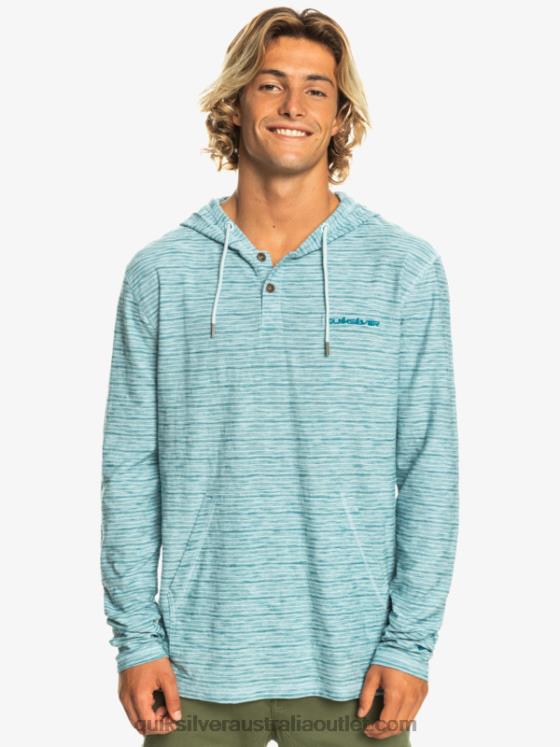Quiksilver Men Kentin Long Sleeves Hooded T-Shirt H2N4B1354 celestial kentin