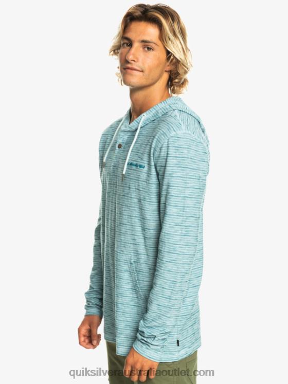 Quiksilver Men Kentin Long Sleeves Hooded T-Shirt H2N4B1354 celestial kentin