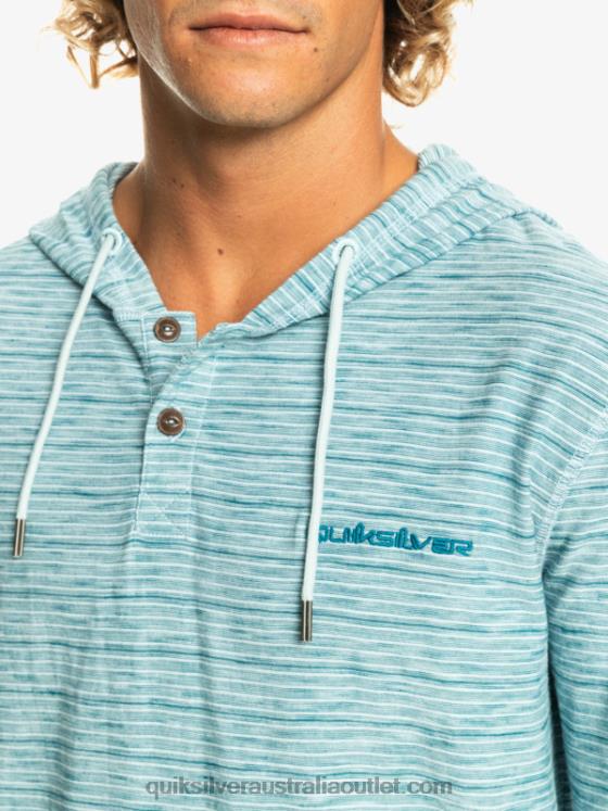 Quiksilver Men Kentin Long Sleeves Hooded T-Shirt H2N4B1354 celestial kentin