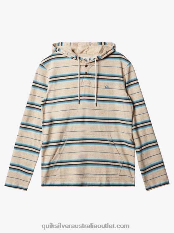 Quiksilver Men Last Chance Hooded Long Sleeve T-Shirt H2N4B1863 birch last chance