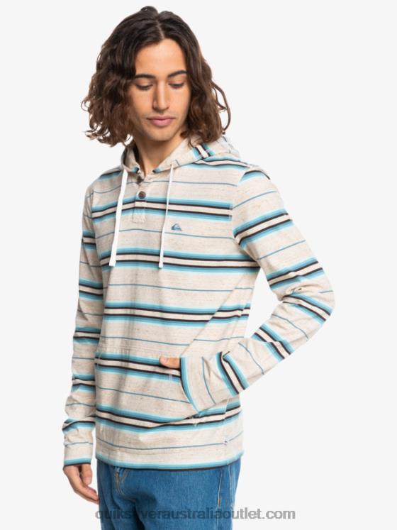 Quiksilver Men Last Chance Hooded Long Sleeve T-Shirt H2N4B1863 birch last chance