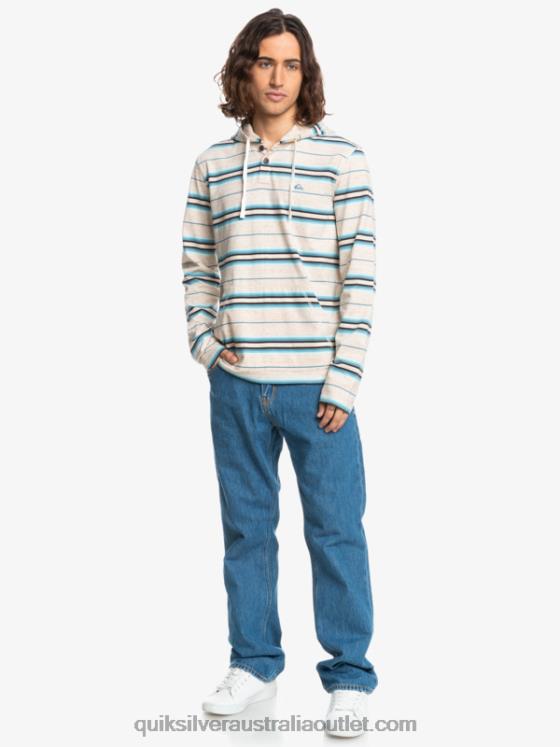 Quiksilver Men Last Chance Hooded Long Sleeve T-Shirt H2N4B1863 birch last chance