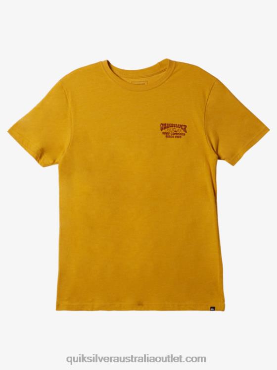Quiksilver Men Lockup Mod T-Shirt H2N4B527 nugget gold heather