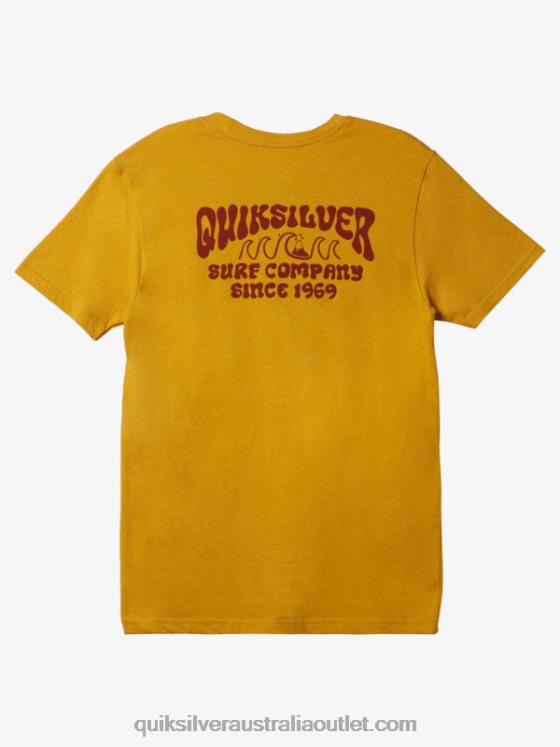 Quiksilver Men Lockup Mod T-Shirt H2N4B527 nugget gold heather