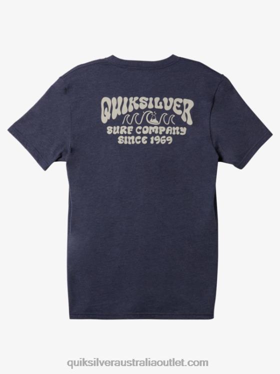Quiksilver Men Lockup Mod T-Shirt H2N4B529 navy blazer heather
