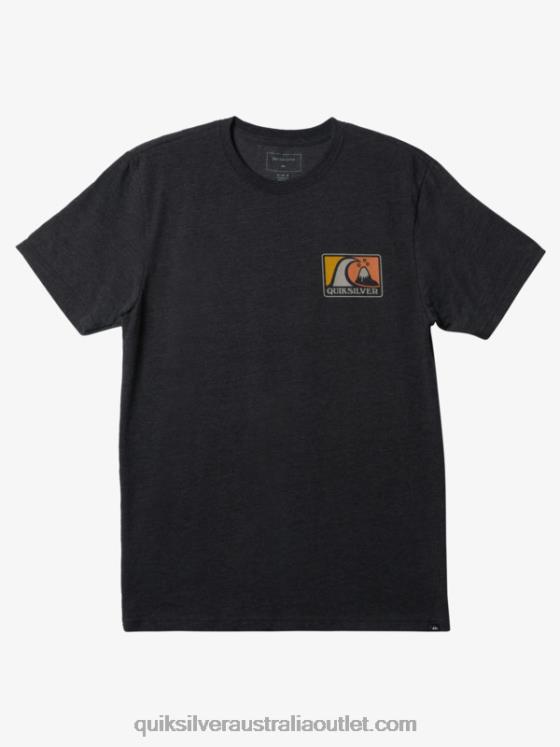 Quiksilver Men Mellow Bubble Mod T-Shirt H2N4B426 charcoal heather