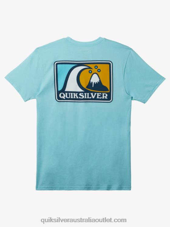 Quiksilver Men Mellow Bubble Mod T-Shirt H2N4B427 angel blue heather