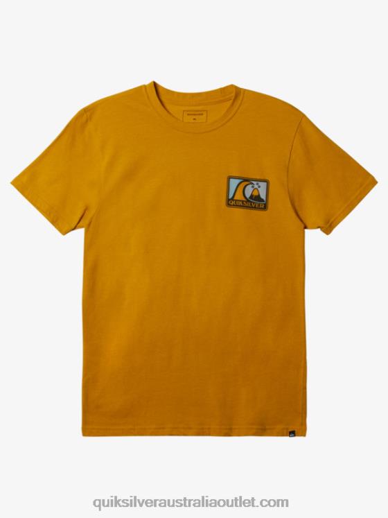 Quiksilver Men Mellow Bubble Mod T-Shirt H2N4B428 nugget gold heather