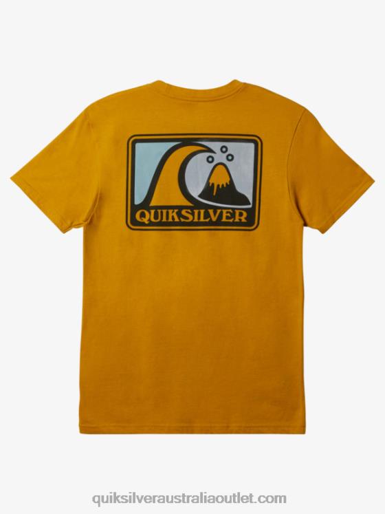Quiksilver Men Mellow Bubble Mod T-Shirt H2N4B428 nugget gold heather