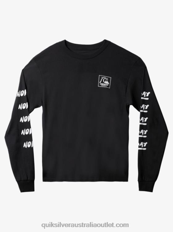 Quiksilver Men Natas Now Long Sleeve T-Shirt H2N4B1635 black