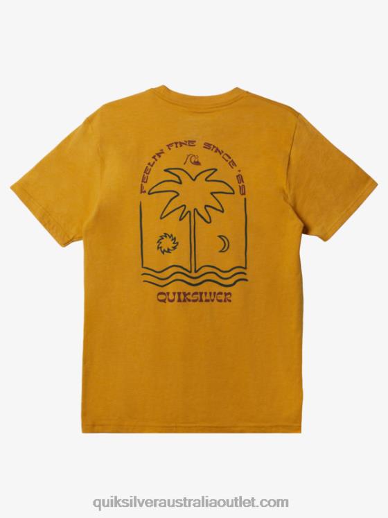 Quiksilver Men New Take Mod T-shirt H2N4B1073 bright gold heather