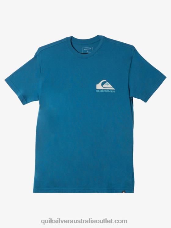 Quiksilver Men Omni Logo T-Shirt H2N4B985 moroccan blue