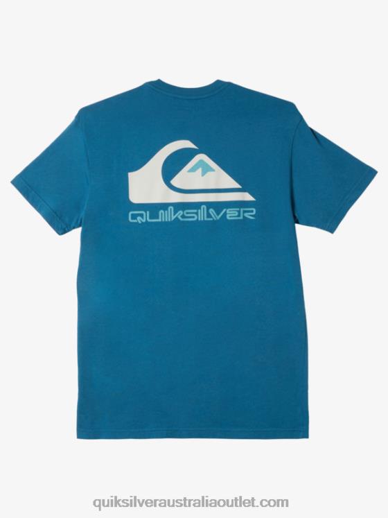 Quiksilver Men Omni Logo T-Shirt H2N4B985 moroccan blue