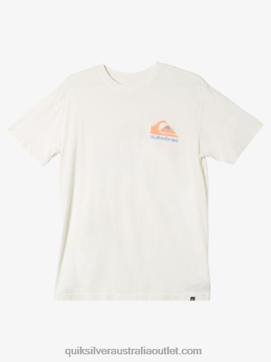 Quiksilver Men Omni Logo T-Shirt H2N4B986 antique white