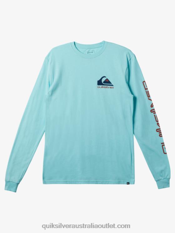 Quiksilver Men Omni Logo T-shirt H2N4B297 angel blue