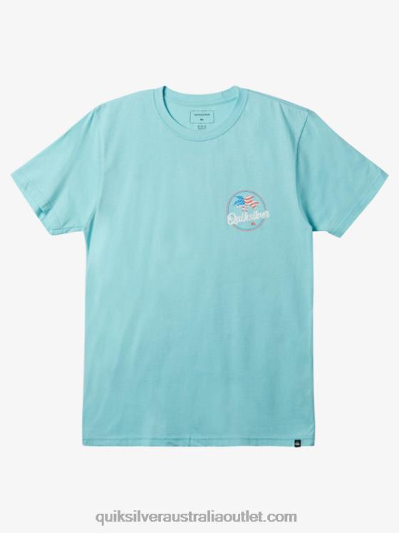 Quiksilver Men Palm Breezy T-Shirt H2N4B236 angel blue