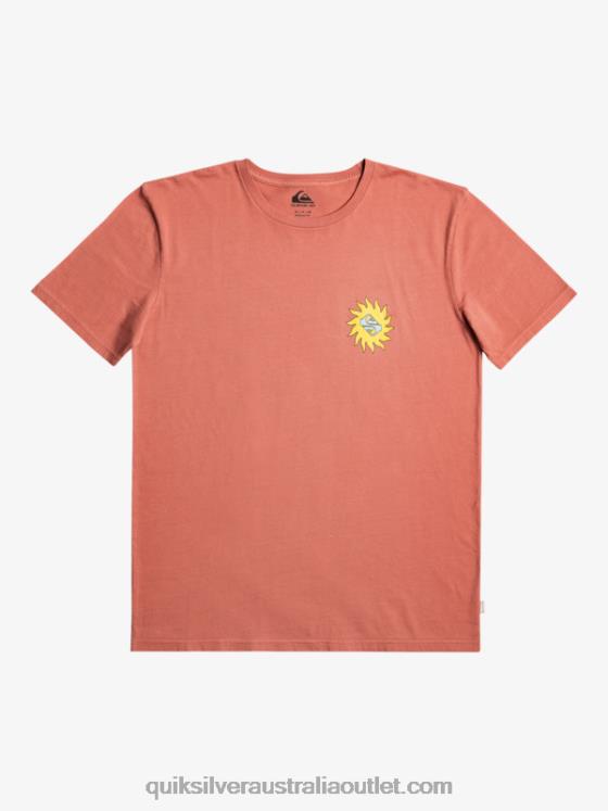 Quiksilver Men Planet Positive T-Shirt H2N4B1339 marsala