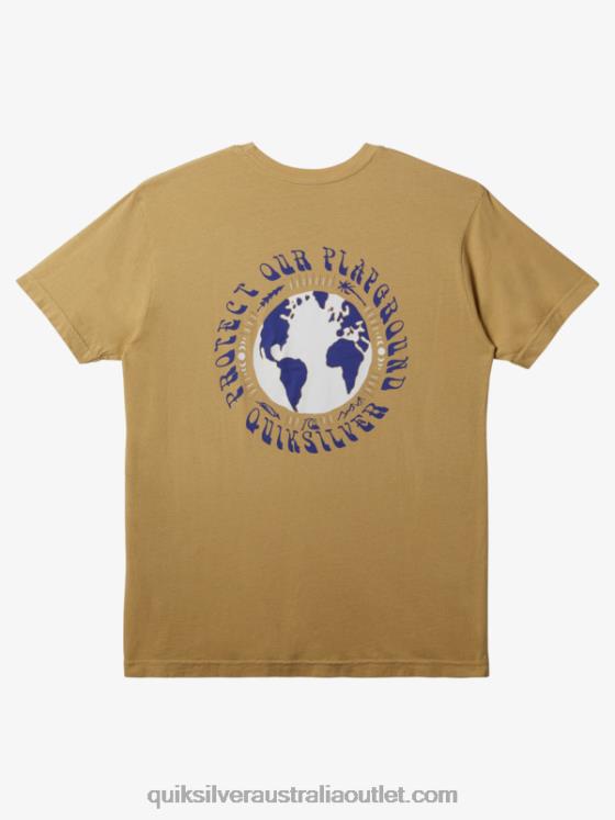 Quiksilver Men Protect Our Playground T-Shirt H2N4B294 taos taupe