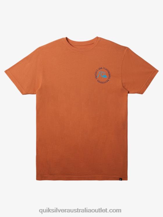 Quiksilver Men Protect Our Playground T-Shirt H2N4B295 copper tan