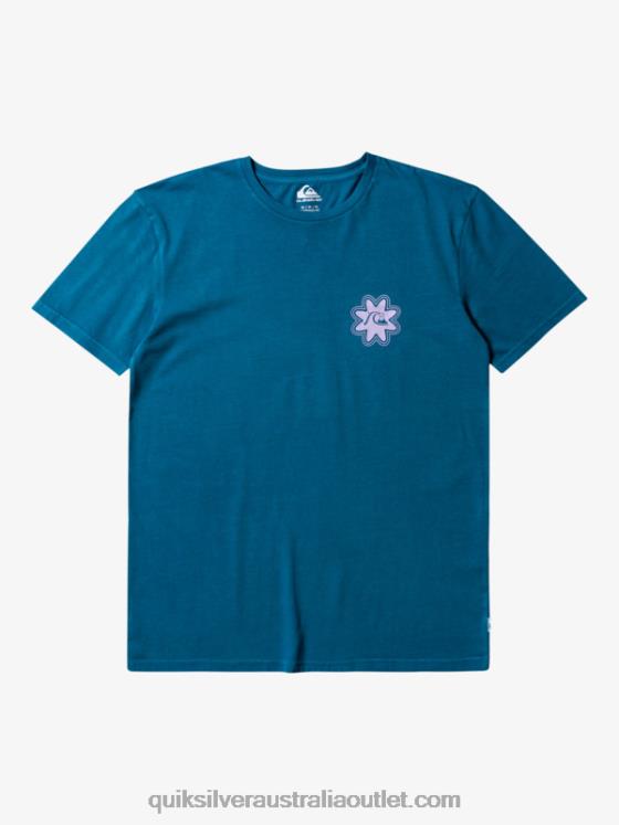 Quiksilver Men Psyched T-Shirt H2N4B755 moroccan blue