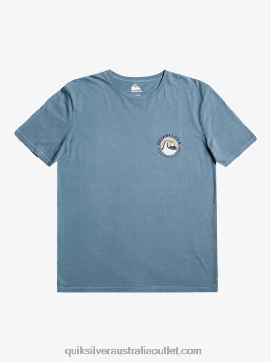 Quiksilver Men QS Bubble Stamp T-Shirt H2N4B1158 bering sea