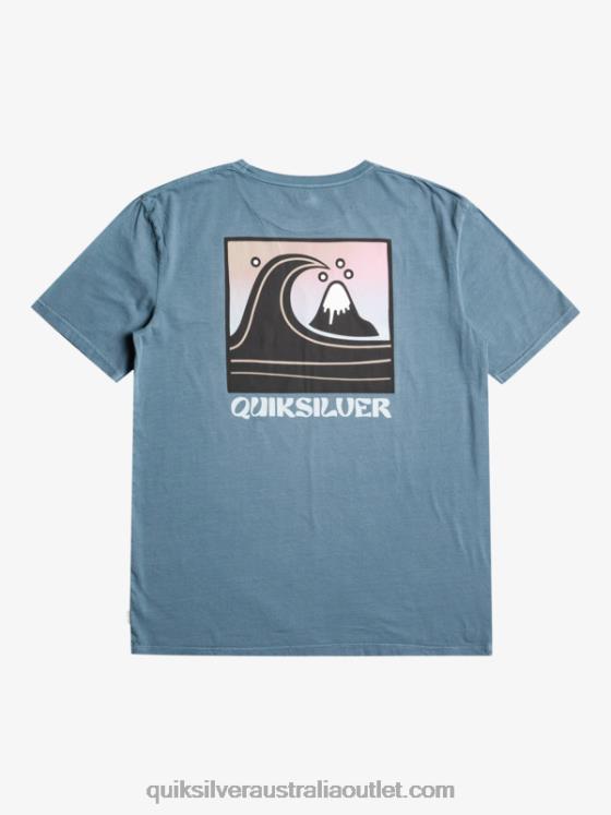 Quiksilver Men QS Bubble Stamp T-Shirt H2N4B1158 bering sea