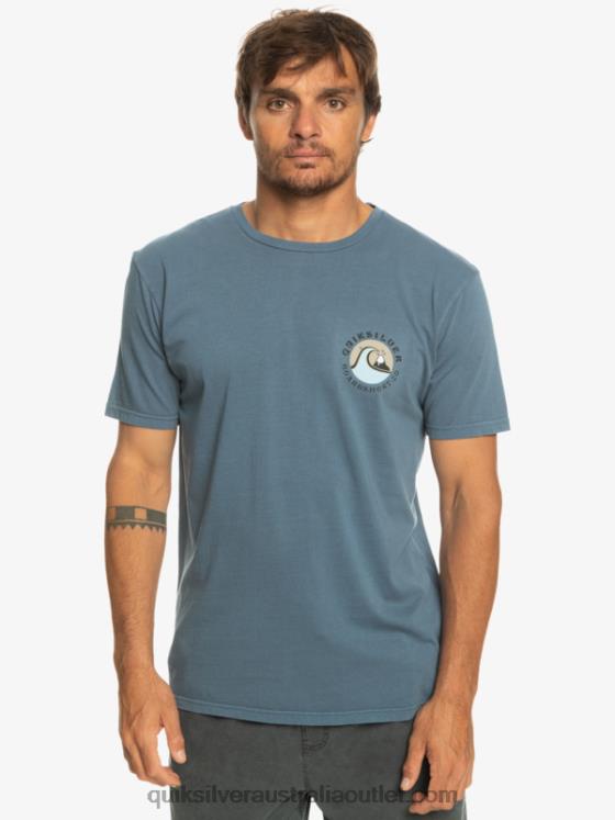 Quiksilver Men QS Bubble Stamp T-Shirt H2N4B1158 bering sea
