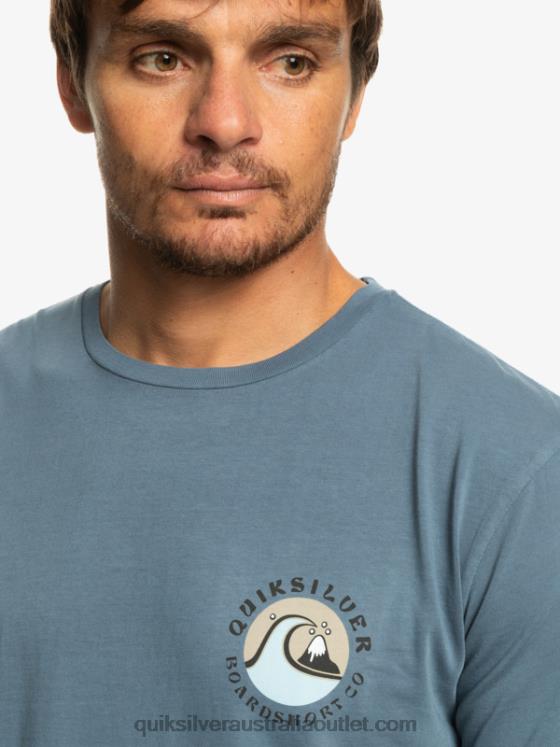Quiksilver Men QS Bubble Stamp T-Shirt H2N4B1158 bering sea