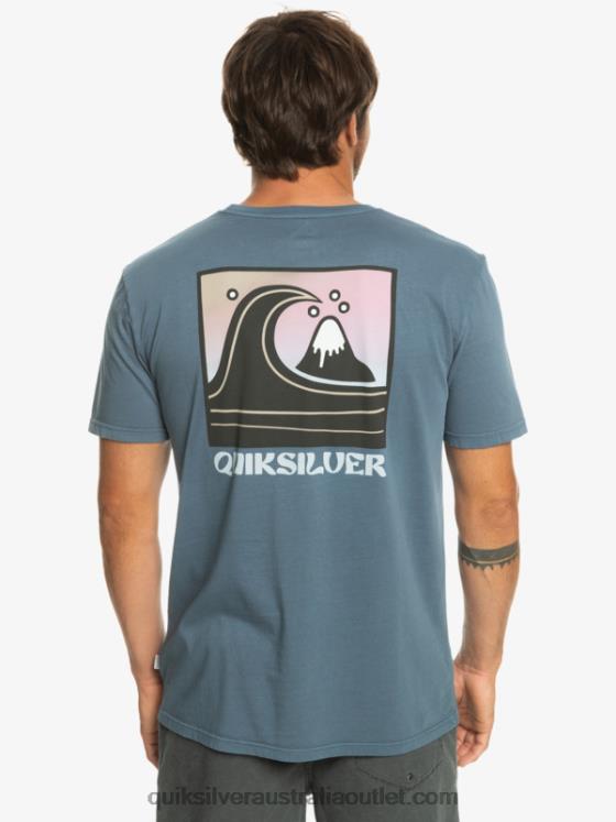 Quiksilver Men QS Bubble Stamp T-Shirt H2N4B1158 bering sea