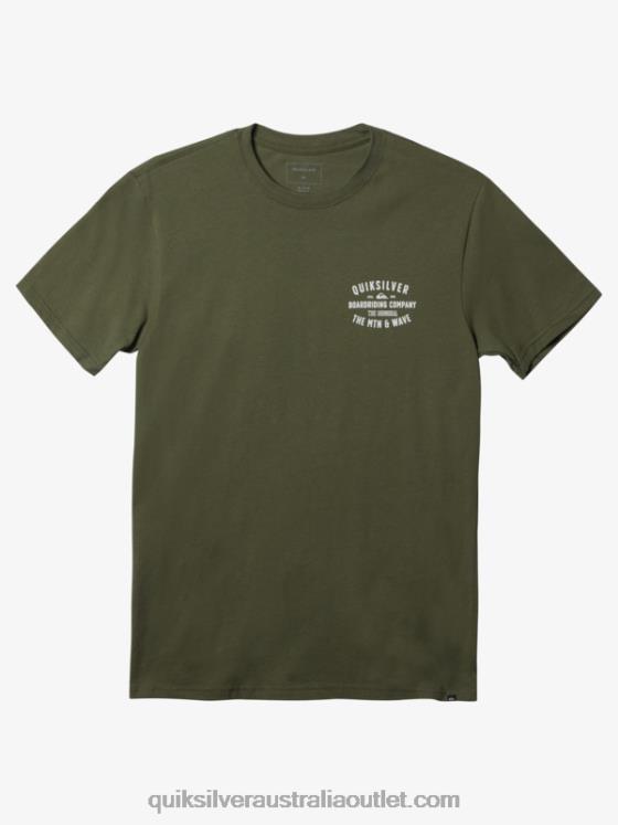 Quiksilver Men QS Surf Lockup T-shirt H2N4B959 four leaf clover