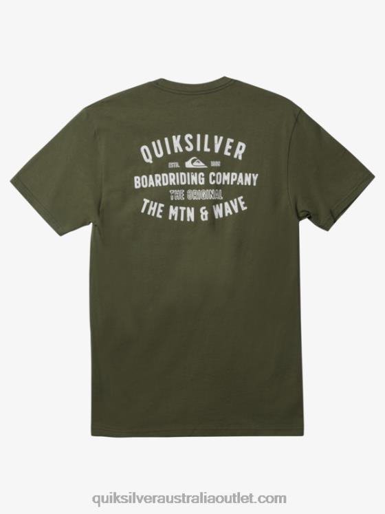 Quiksilver Men QS Surf Lockup T-shirt H2N4B959 four leaf clover
