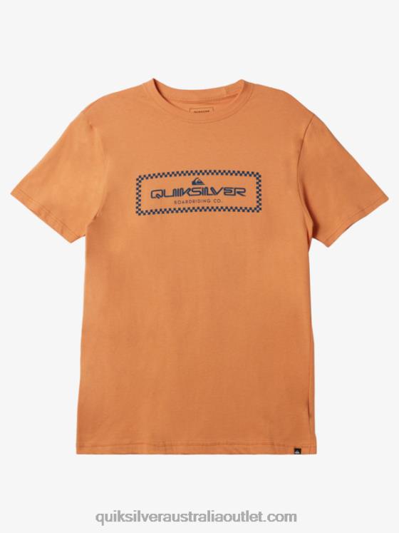 Quiksilver Men Rain Check T-Shirt H2N4B507 copper tan