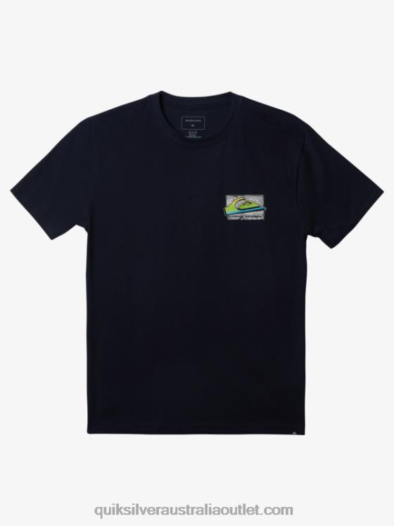 Quiksilver Men Retro Fade T-shirt H2N4B1109 navy blazer