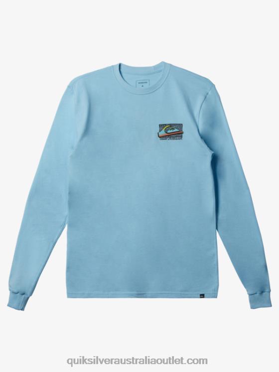 Quiksilver Men Retro Fade T-shirt H2N4B1212 sky blue