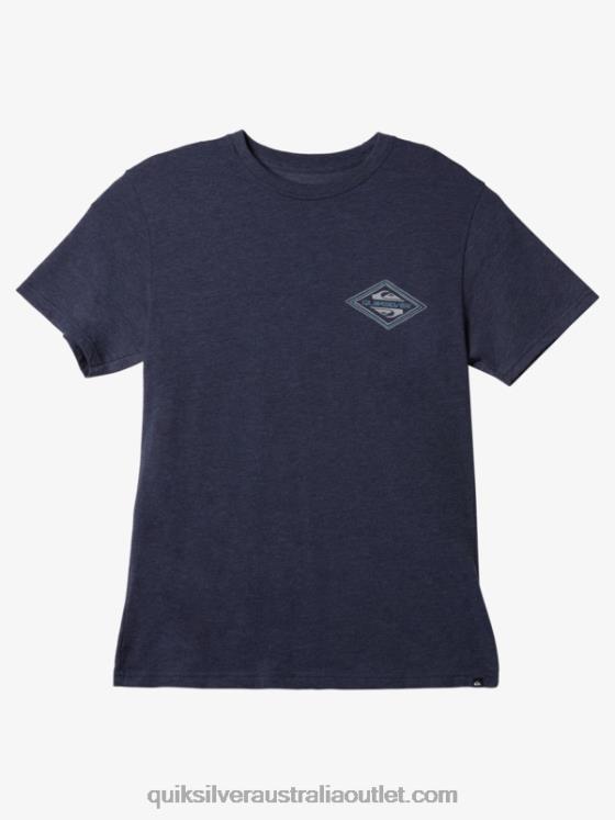 Quiksilver Men Reverse Logo Mod T-shirt H2N4B1197 navy blazer heather