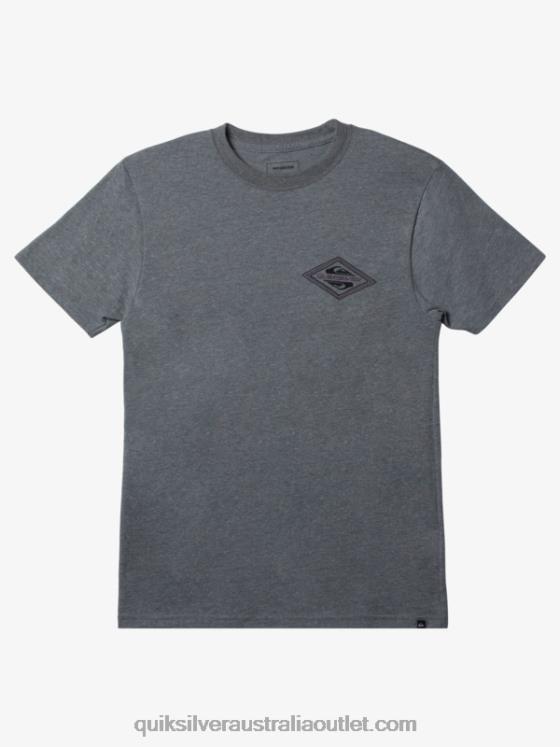 Quiksilver Men Reverse Logo Mod T-shirt H2N4B1198 medium grey heather