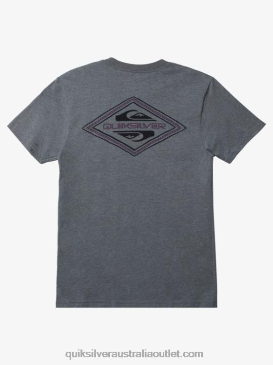 Quiksilver Men Reverse Logo Mod T-shirt H2N4B1198 medium grey heather