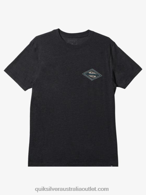 Quiksilver Men Reverse Logo Mod T-shirt H2N4B1199 charcoal heather