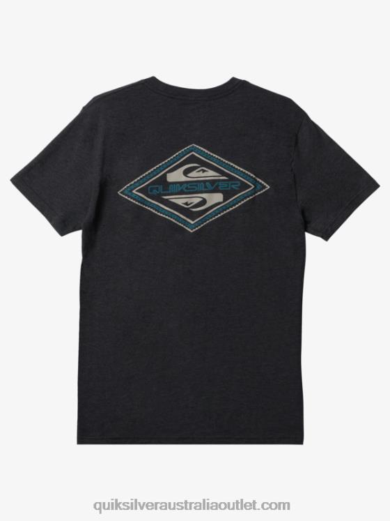Quiksilver Men Reverse Logo Mod T-shirt H2N4B1199 charcoal heather
