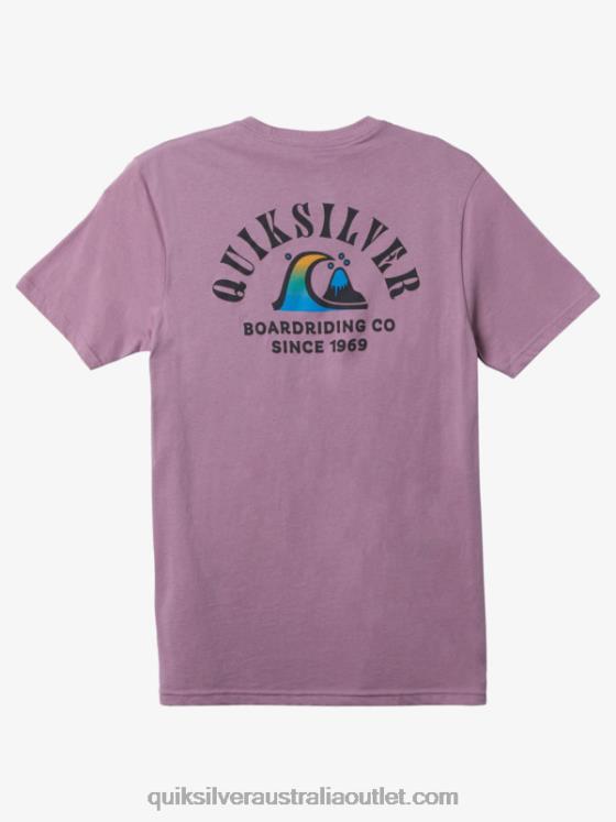 Quiksilver Men River Bend T-Shirt H2N4B1516 dusty orchid