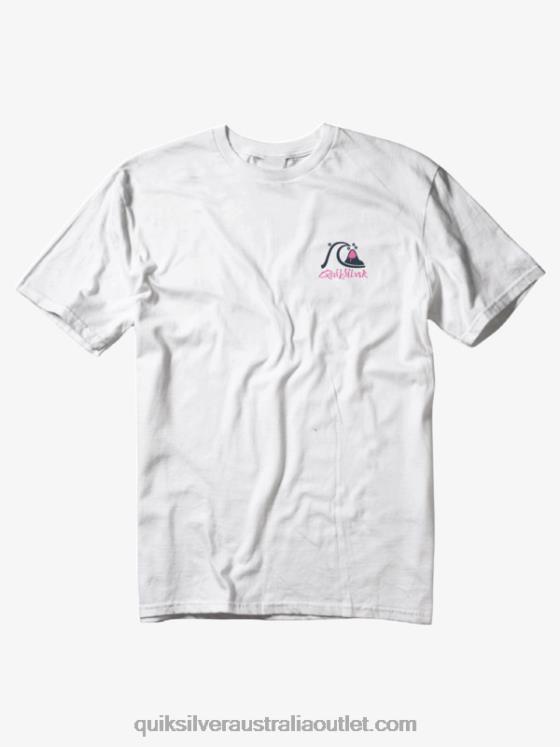 Quiksilver Men Shadow Show T-Shirt H2N4B1394 antique white