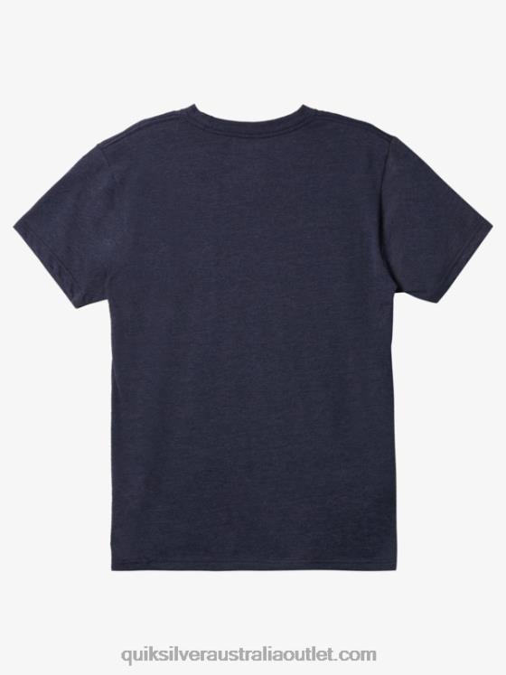 Quiksilver Men Simple Lock Mod T-shirt H2N4B1164 navy blazer heather