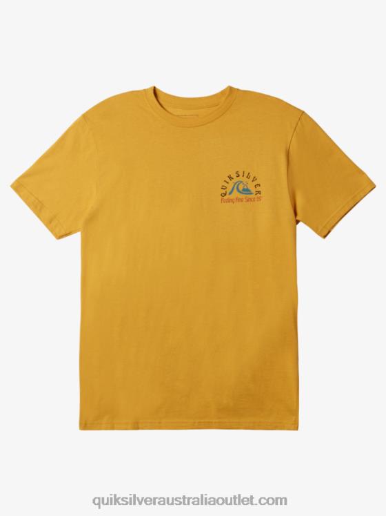 Quiksilver Men The Original Barrel T-shirt H2N4B1171 bright gold
