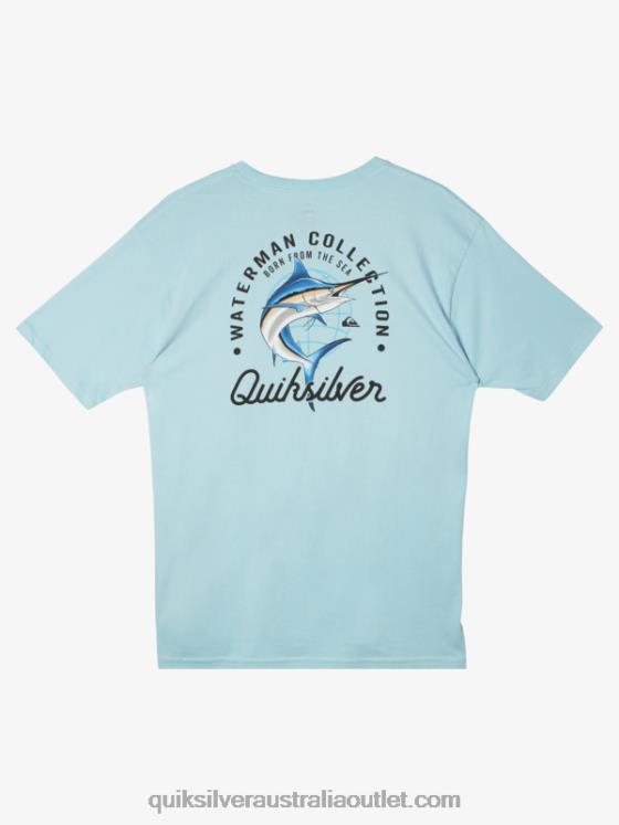 Quiksilver Men Waterman Beauty At Sea T-Shirt H2N4B51 aquatic