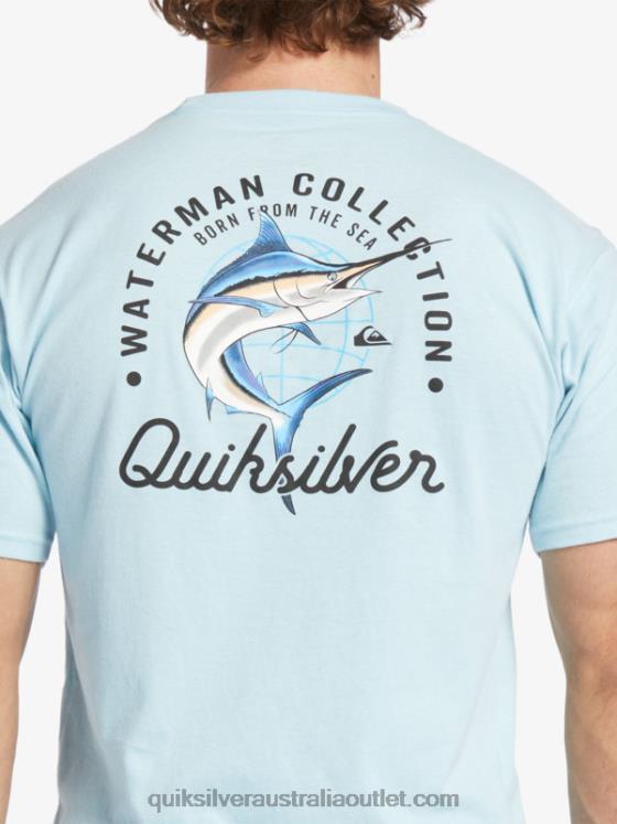Quiksilver Men Waterman Beauty At Sea T-Shirt H2N4B51 aquatic